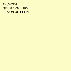 #FCFCC6 - Lemon Chiffon Color Image